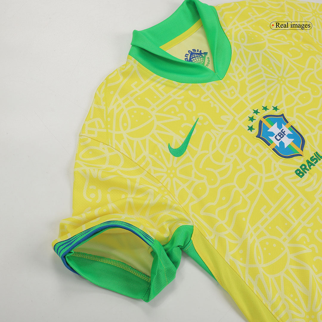 Tricouri Fotbal Brazilia RODRYGO #10 Acasă 2024 - Super