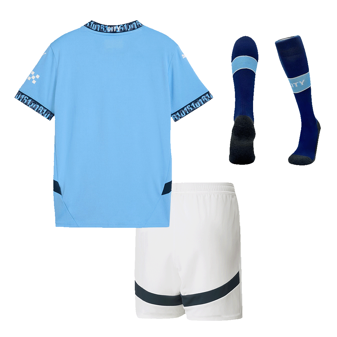 Set Tricouri Fotbal Manchester City Acasă 2024/25 Pentru Copii