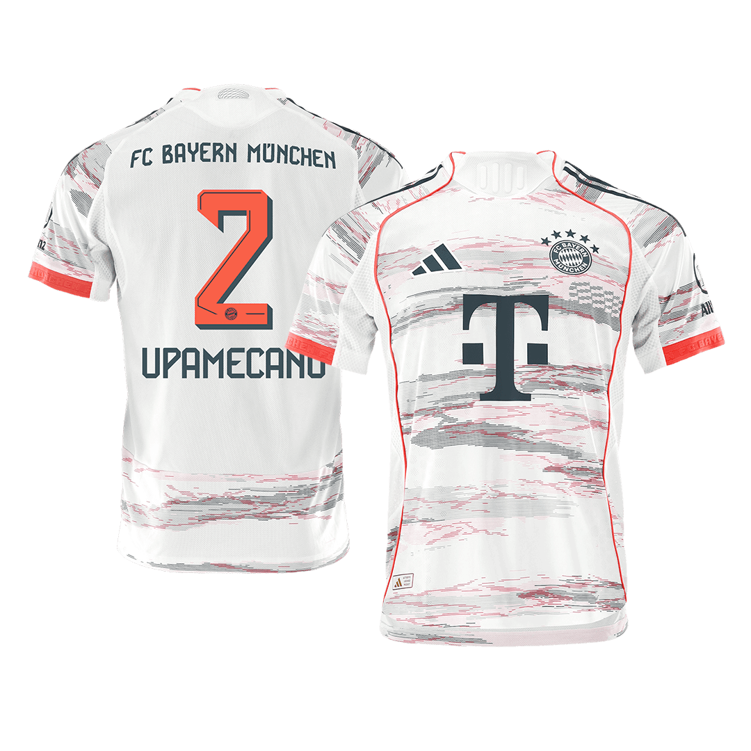Tricouri Fotbal Bayern Munchen UPAMECANO #2 Deplasare 2025/26 Authentic