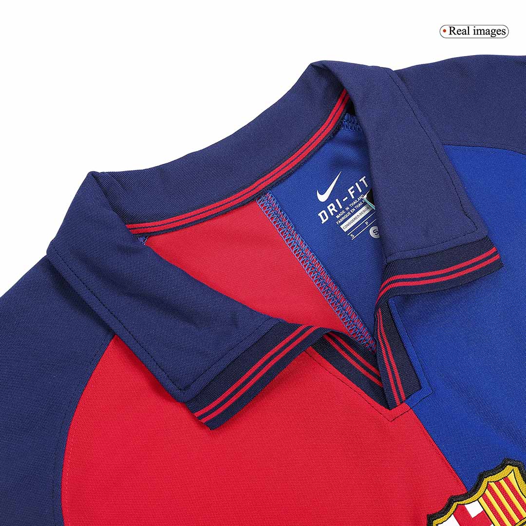 Tricouri Fotbal Vintage Barcelona Acasă 1999/00