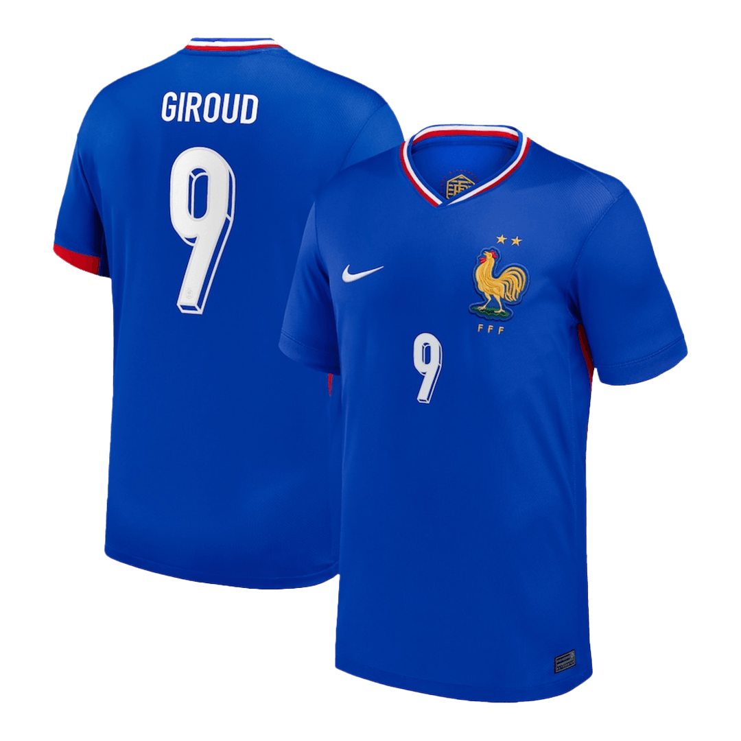 Tricouri Fotbal Franța GIROUD #9 Acasă 2024
