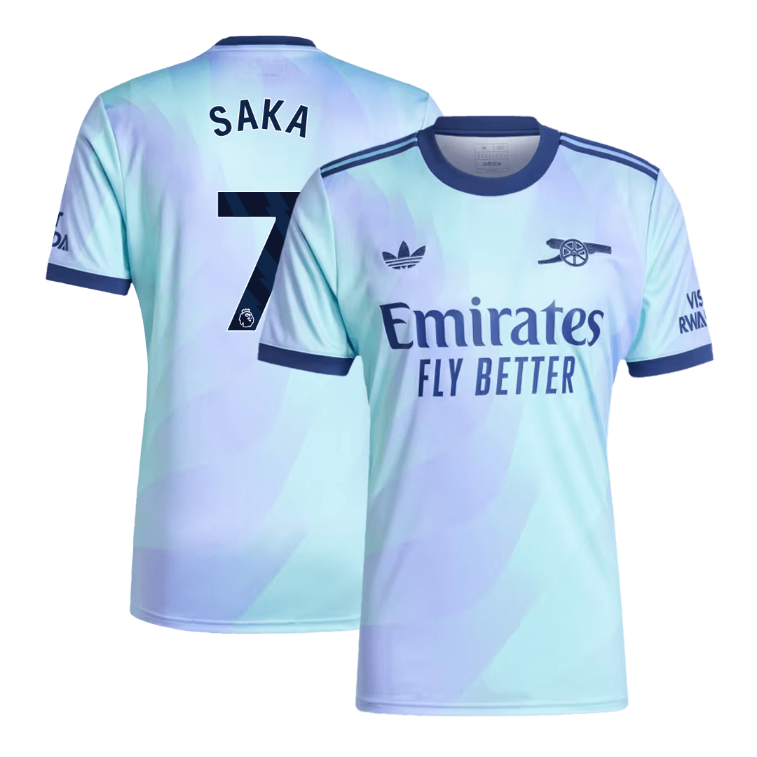 Tricouri Fotbal Arsenal SAKA #7 Treilea 2024/25 - Super (mărime mare)