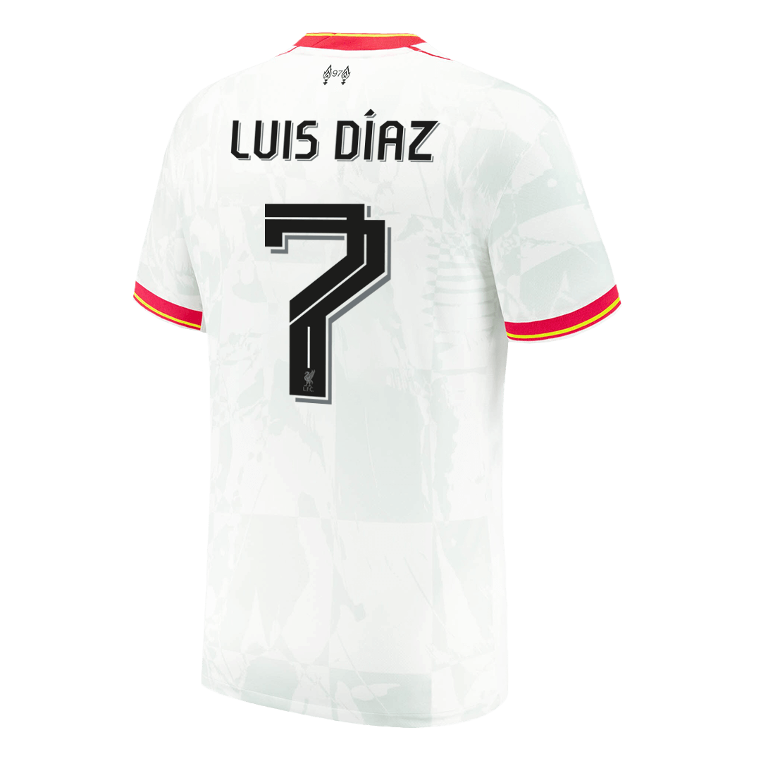 Tricouri Fotbal Liverpool LUIS DÍAZ #7 Treilea 2024/25 - UCL (mărime mare)