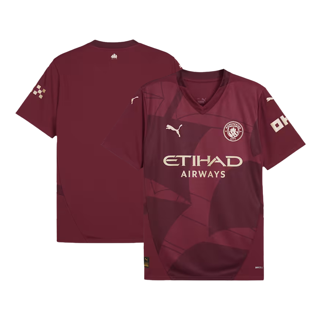 Tricouri Fotbal Manchester City Treilea 2024/25 (mărime mare)