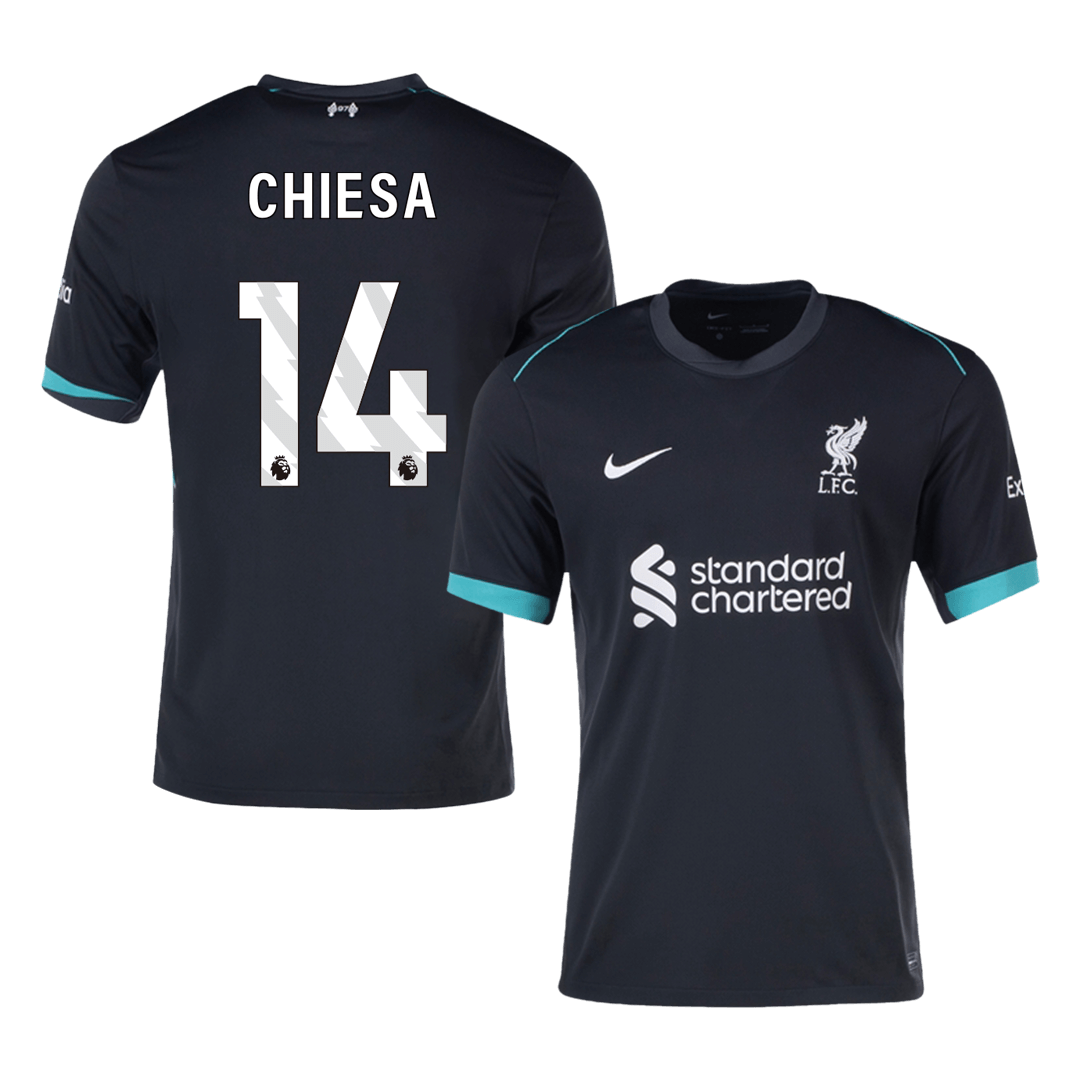 Tricouri Fotbal Liverpool CHIESA #14 Deplasare 2024/25 - Super (mărime mare)