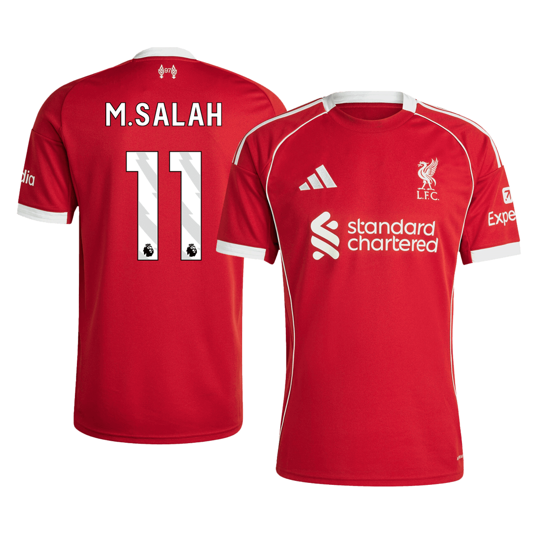 Tricouri Fotbal Liverpool M.SALAH #11 Acasă 2025/26