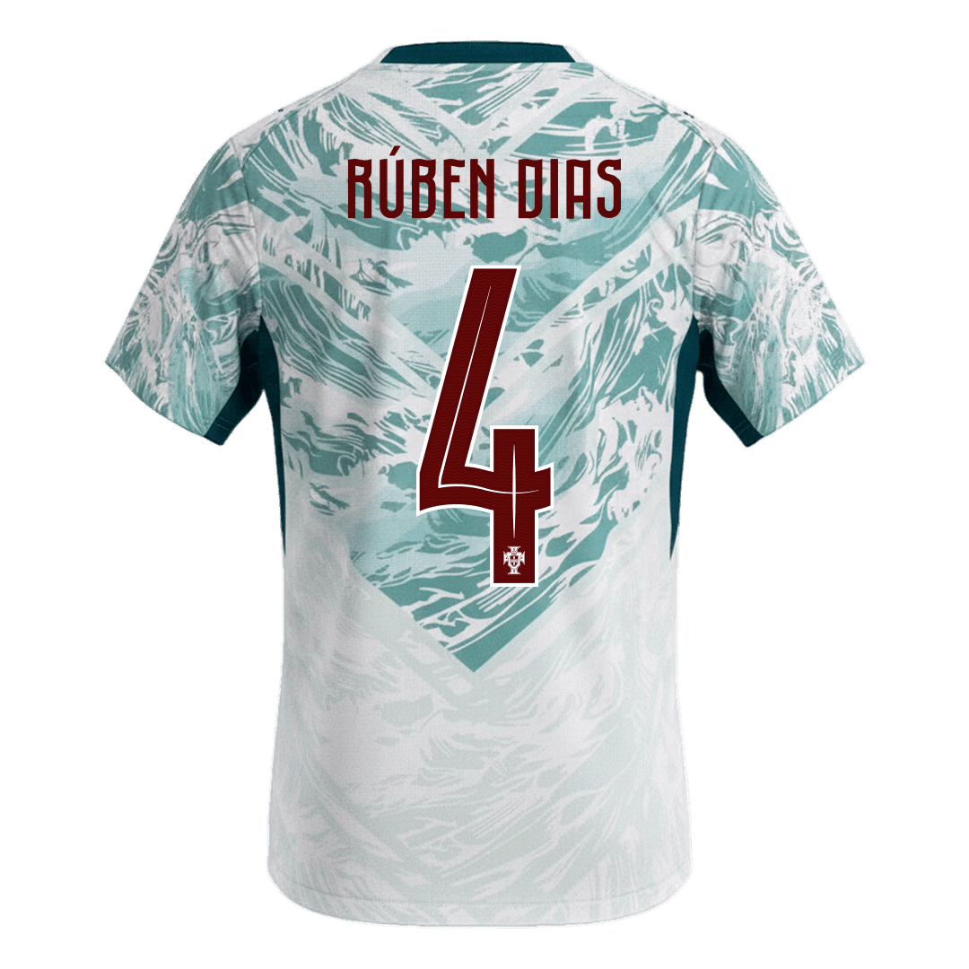 Tricouri Fotbal Portugalia RÚBEN DIAS #4 Deplasare Cupa Mondială 2026