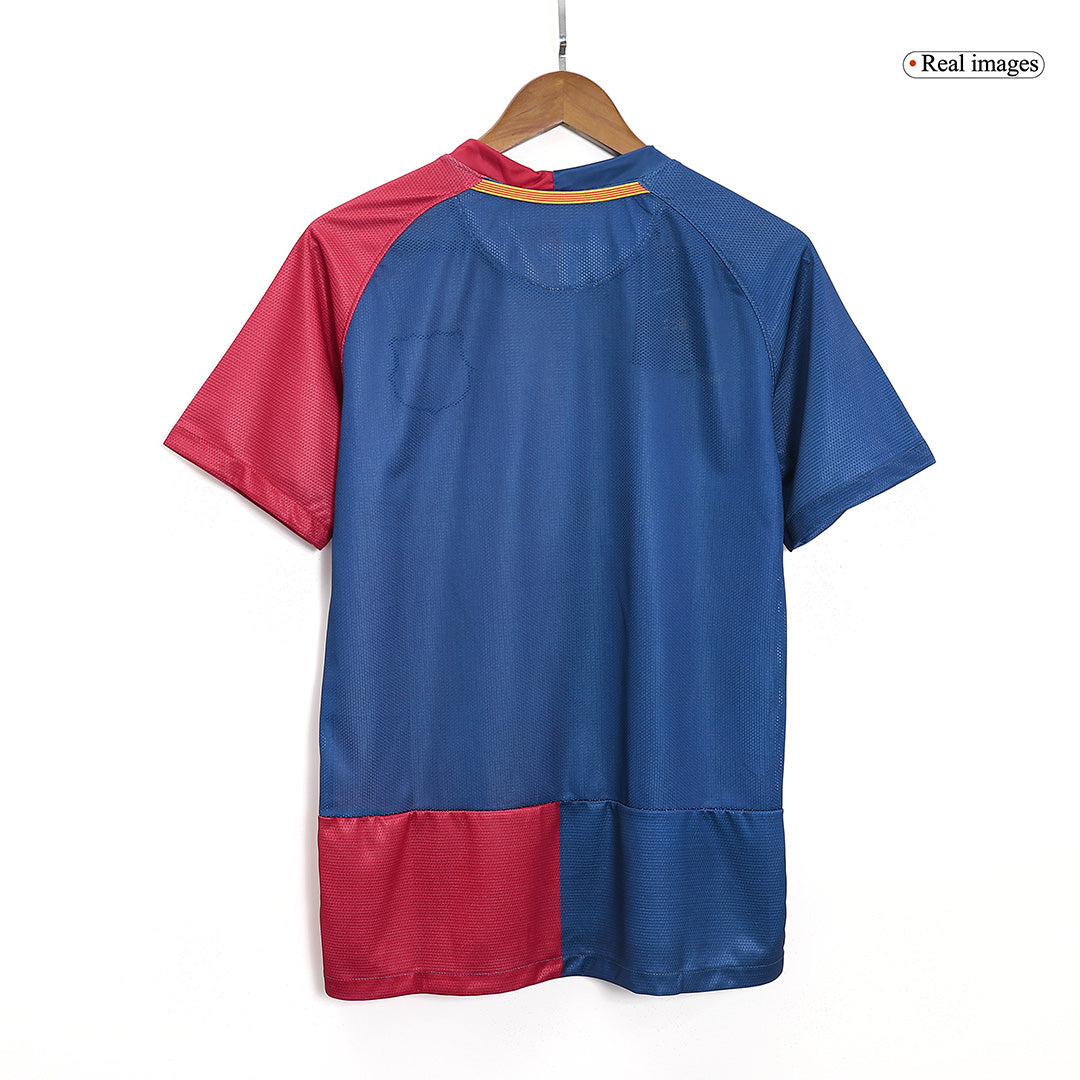 Tricouri Fotbal Vintage Barcelona Acasă 2008/09 - UCL Final