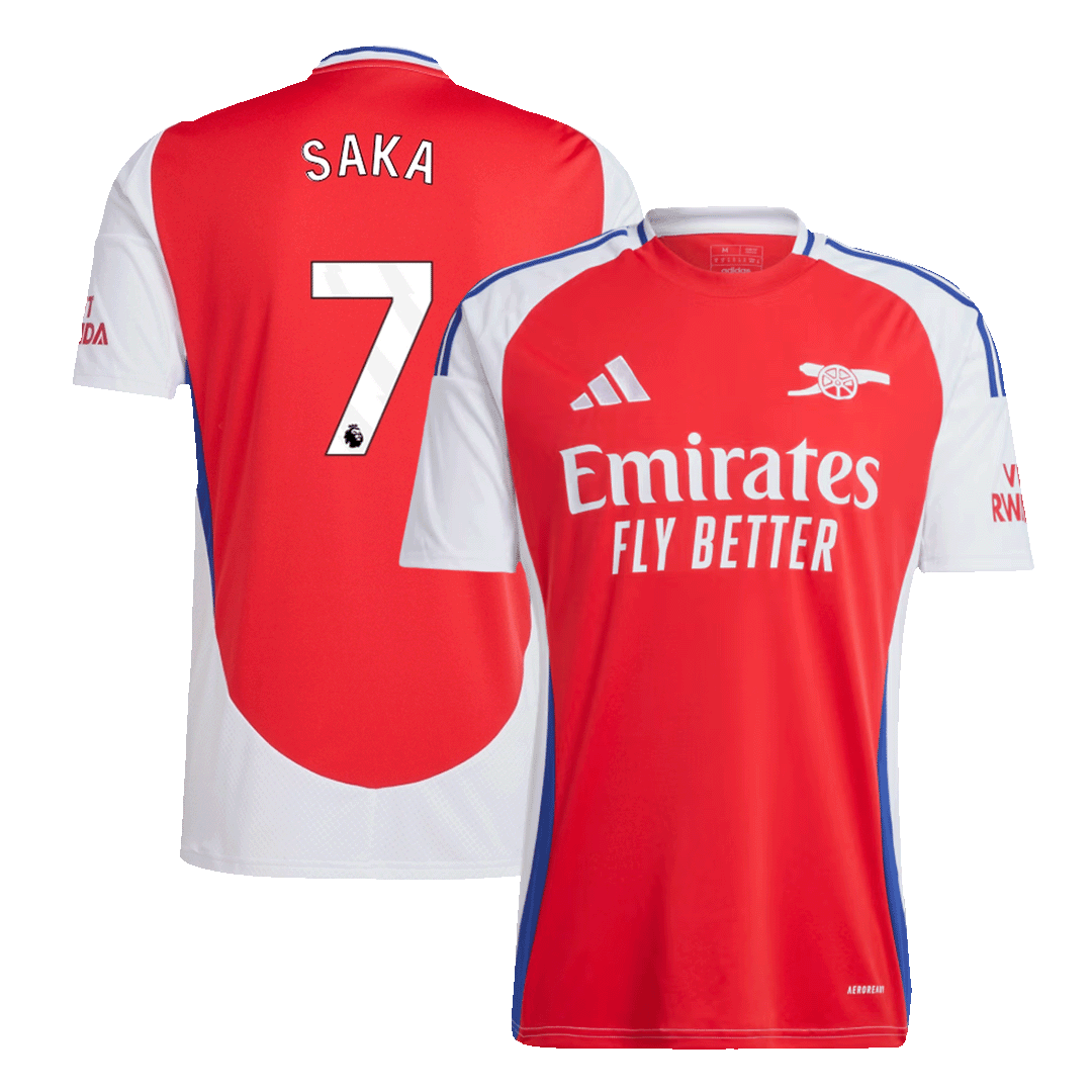 Tricouri Fotbal Arsenal SAKA #7 Acasă 2024/25