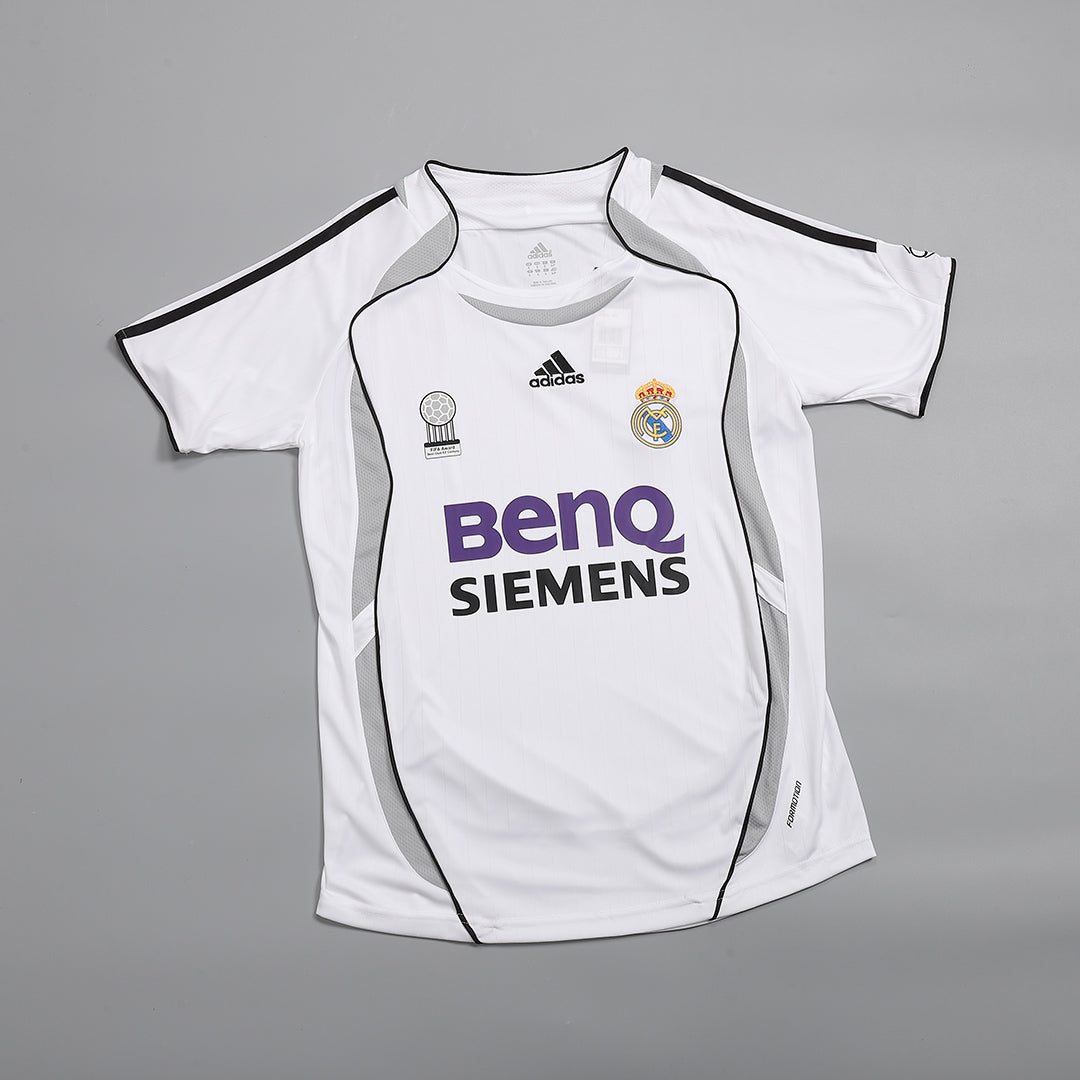 Tricouri Fotbal Vintage Real Madrid BECKHAM #23 Acasă 2006/07