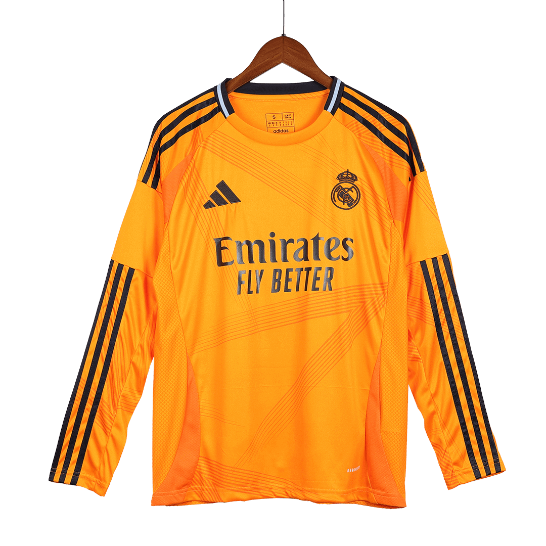 Tricouri Fotbal Real Madrid Deplasare 2024/25 Mânecă Lungă (mărime mare)