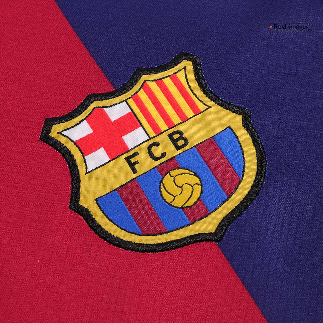 Tricouri Fotbal Barcelona LEWANDOWSKI #9 Acasă 2024/25 (Spotify Logo Without Text)
