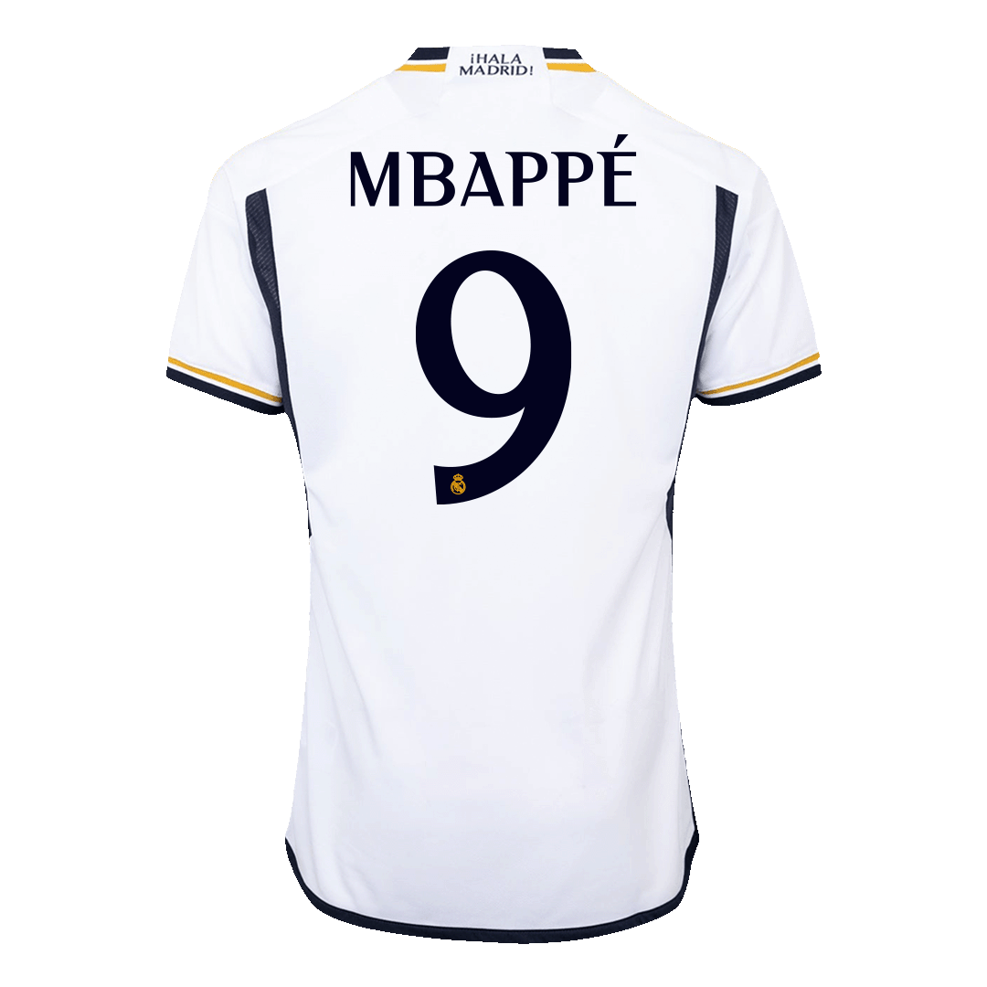 Tricouri Fotbal Real Madrid MBAPPÉ #9 Acasă 2023/24 Authentic