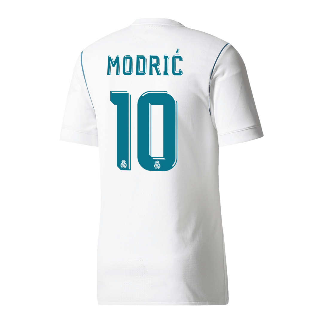 Tricouri Fotbal Vintage Real Madrid MODRIĆ #10 Acasă 2017/18