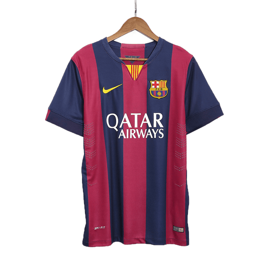 Tricouri Fotbal Vintage Barcelona Acasă 2014/15