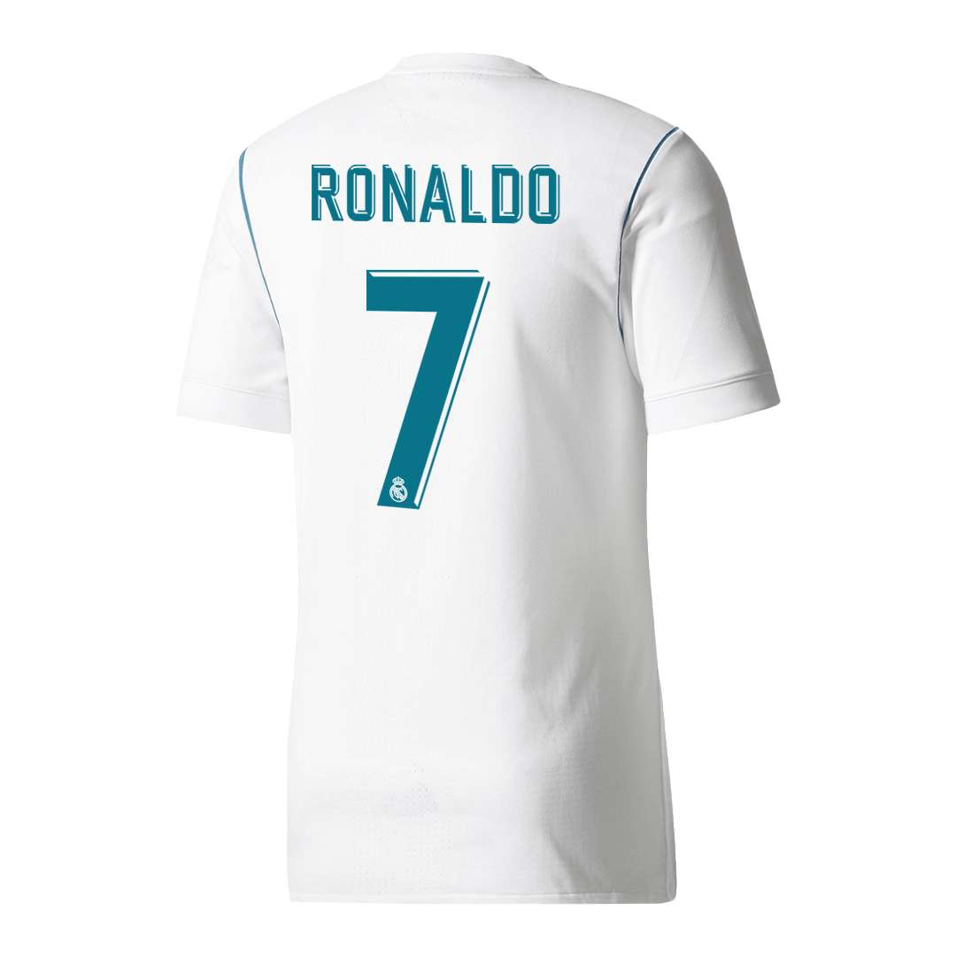 Tricouri Fotbal Vintage Real Madrid RONALDO #7 Acasă 2017/18