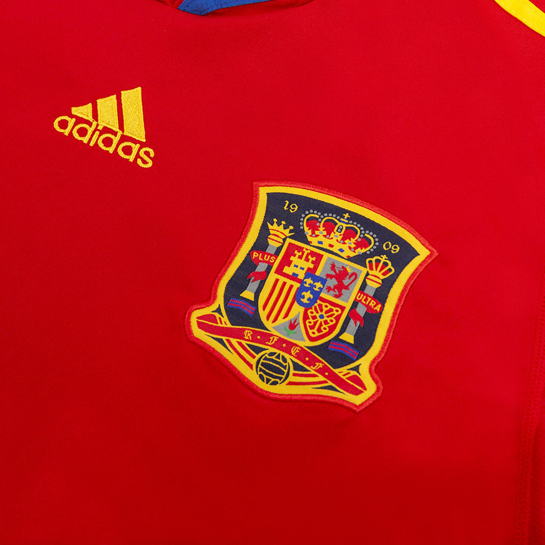 Tricouri Fotbal Vintage Spania XAVI #8 Acasă 2010