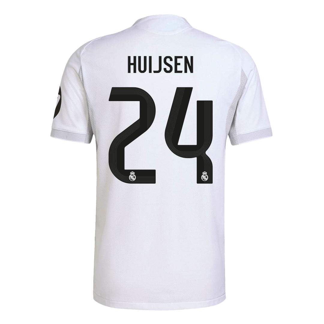 Tricouri Fotbal Real Madrid HUIJSEN #24 Acasă 2025/26 Authentic