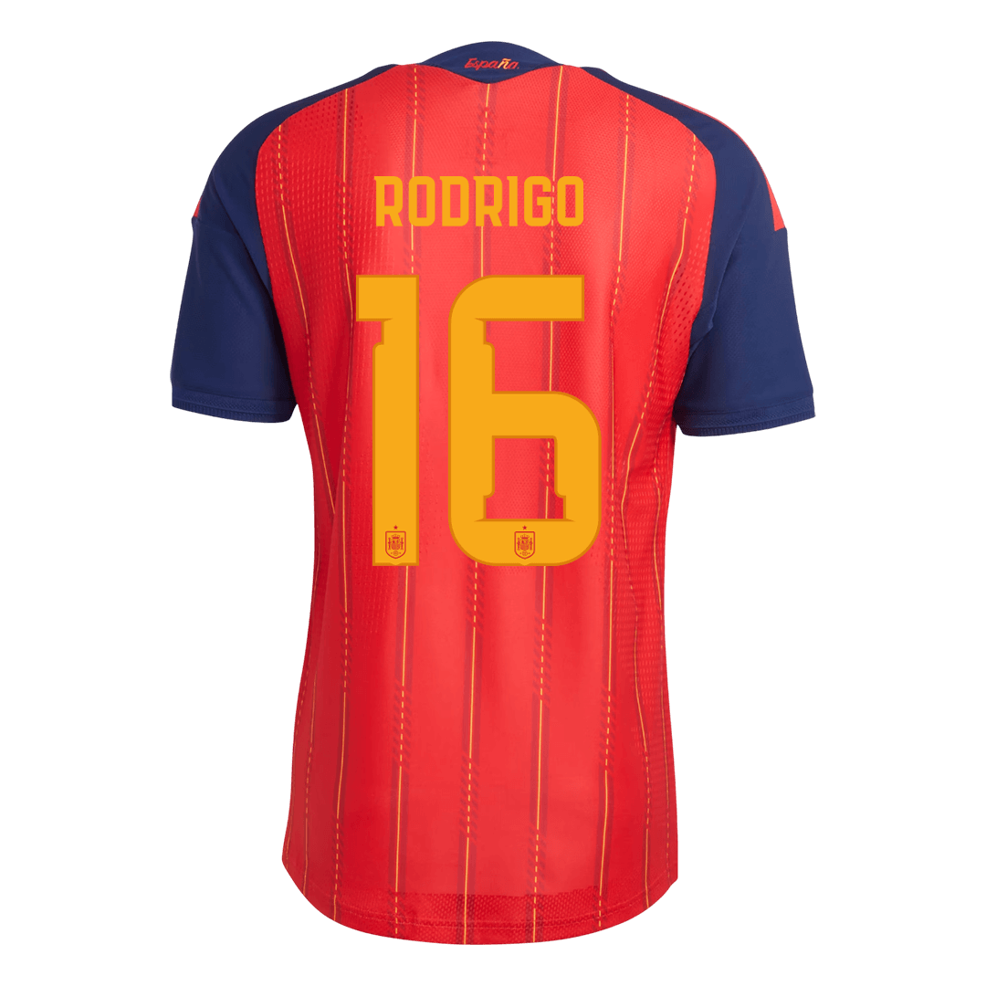 Tricouri Fotbal Spania RODRIGO #16 Acasă Cupa Mondială 2026 Authentic