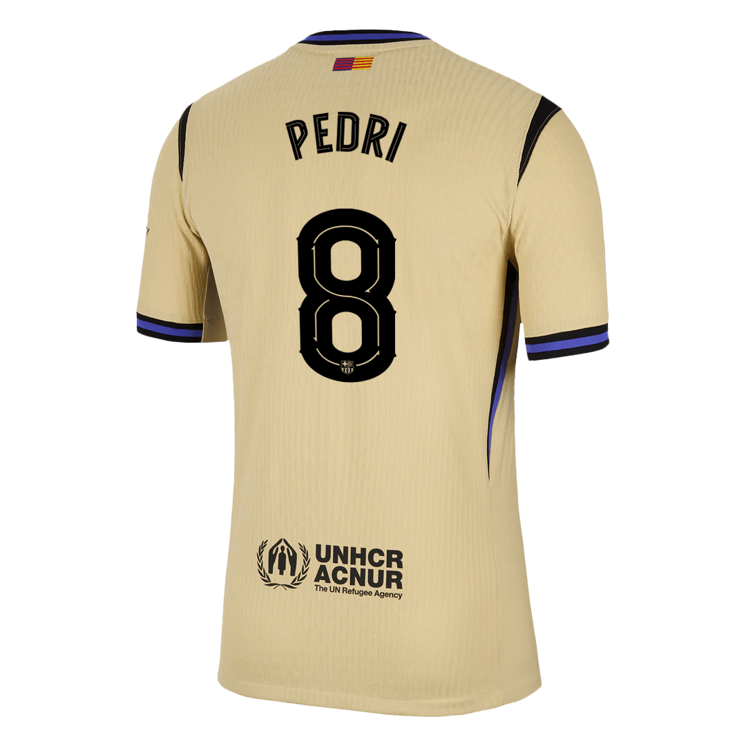 Tricouri Fotbal Barcelona PEDRI #8 Deplasare 2025/26 Authentic - UCL