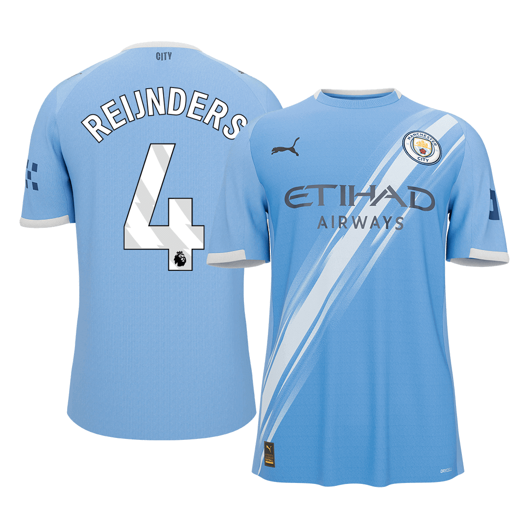 Tricouri Fotbal Manchester City REIJNDERS #4 Acasă 2025/26 - Premium