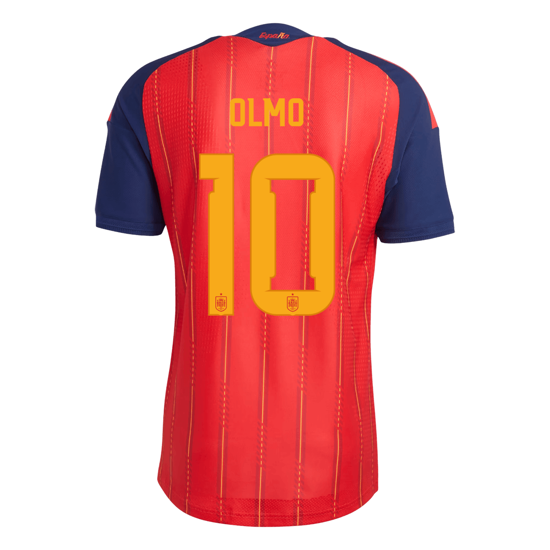 Tricouri Fotbal Spania OLMO #10 Acasă Cupa Mondială 2026 Authentic