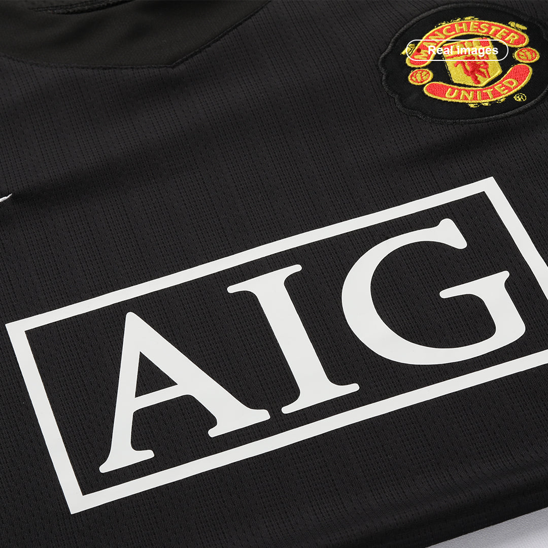 Tricouri Fotbal Vintage Manchester United Deplasare 2007/08