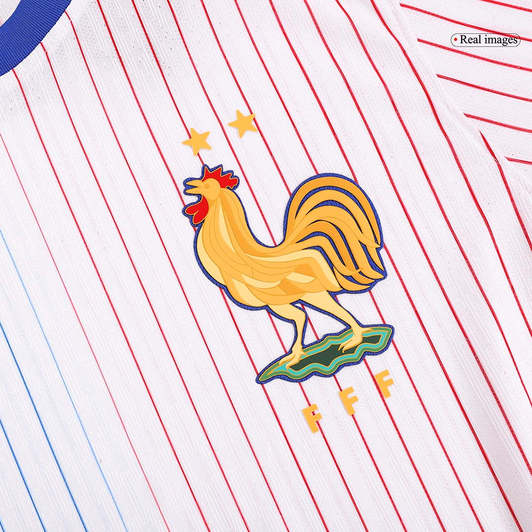 Tricouri Fotbal Franța Deplasare 2024 Authentic