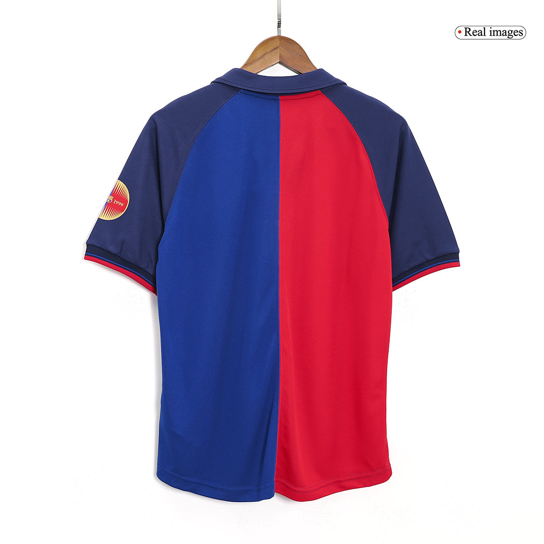 Tricouri Fotbal Vintage Barcelona Acasă 1999/00
