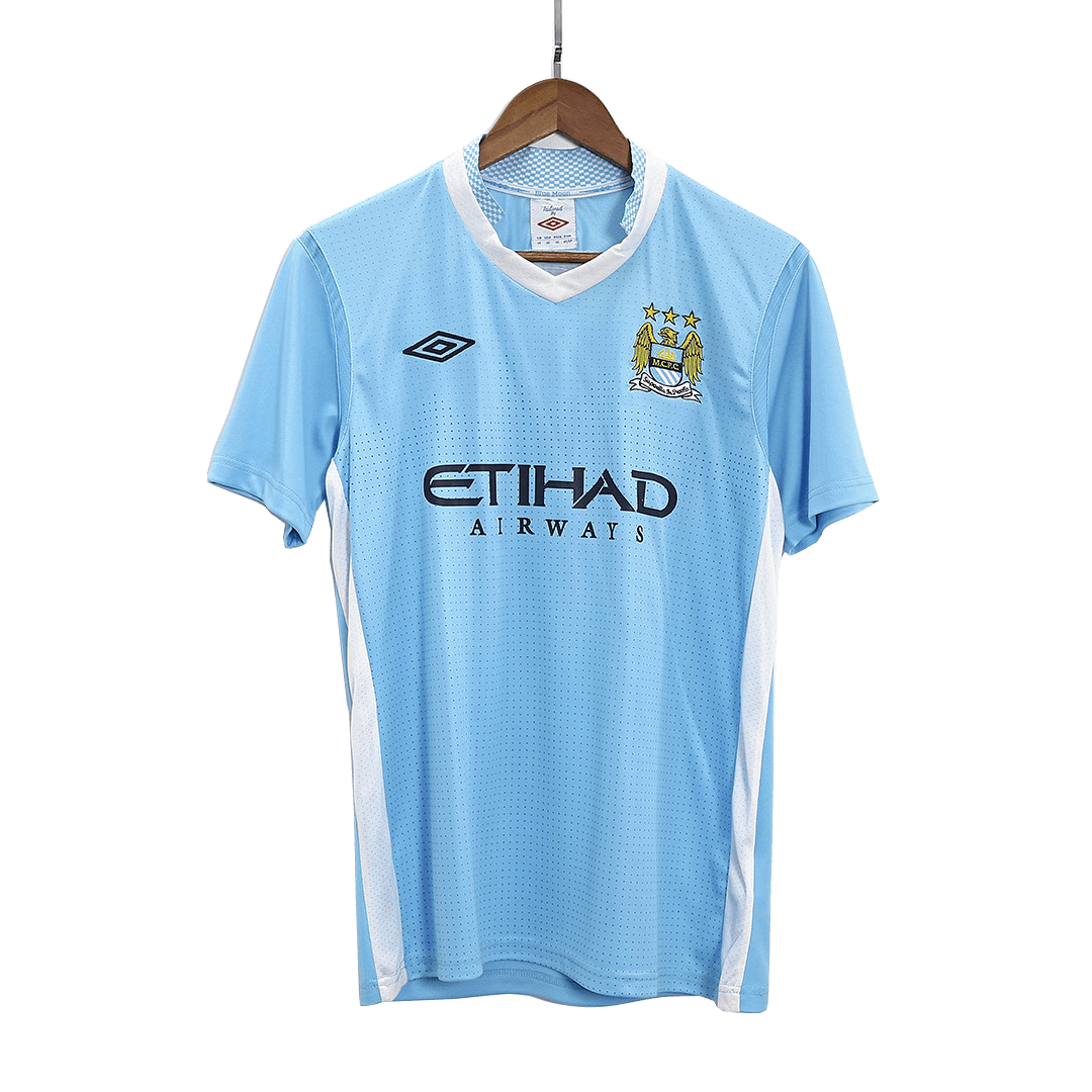 Tricouri Fotbal Vintage Manchester City Acasă 2011/12
