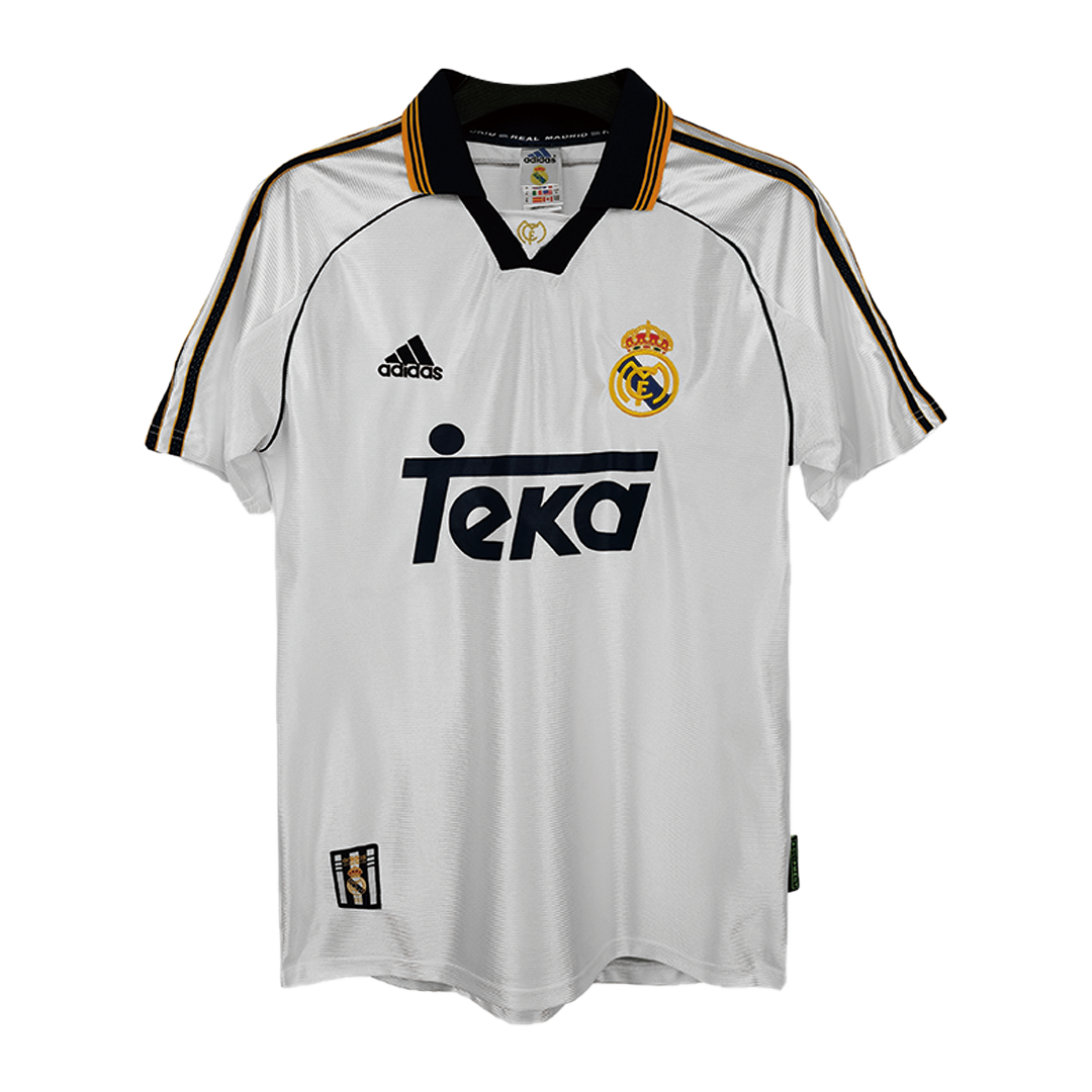 Tricouri Fotbal Vintage Real Madrid RAUL #7 Acasă 1998/00