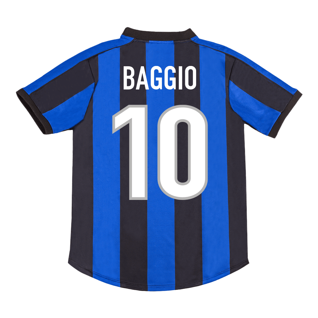 Tricouri Fotbal Vintage Inter Milano BAGGIO #10 Acasă 1999/00