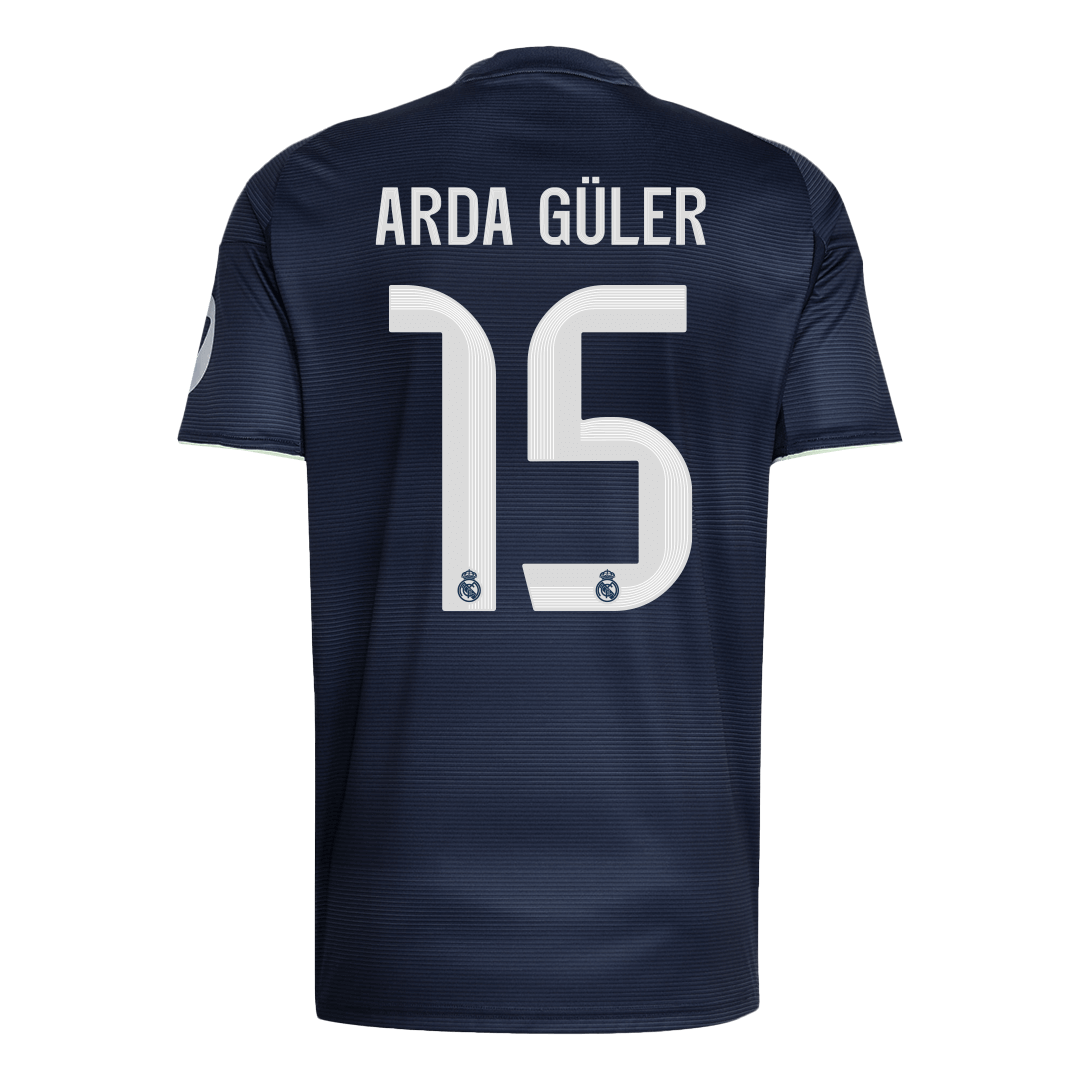 Tricouri Fotbal Real Madrid ARDA GÜLER #15 Deplasare 2025/26 - Premium