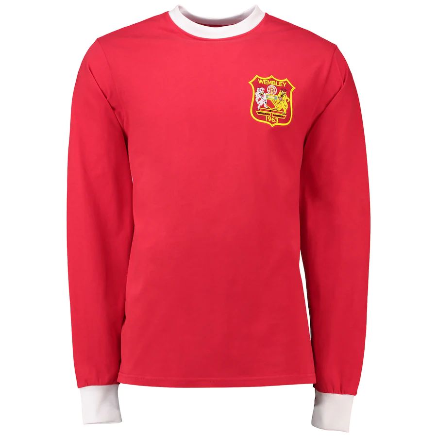 Tricouri Fotbal Vintage Manchester United 1963 Mânecă Lungă Final