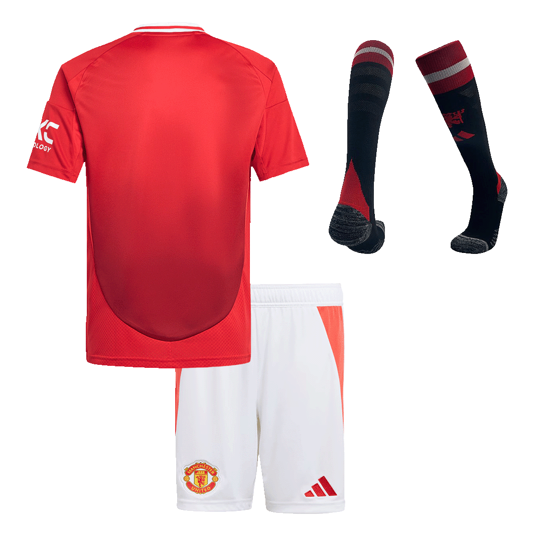 Set Tricouri Fotbal Manchester United Acasă 2024/25 Pentru Copii