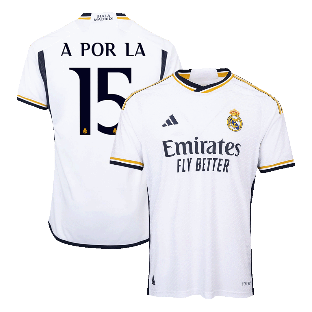 Tricouri Fotbal Real Madrid A POR LA #15 Acasă 2023/24 Authentic