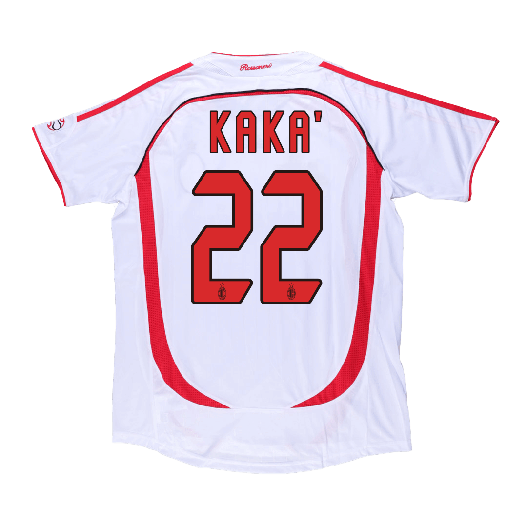 Tricouri Fotbal Vintage AC Milan KAKA' #22 Deplasare 2006/07 - UCL