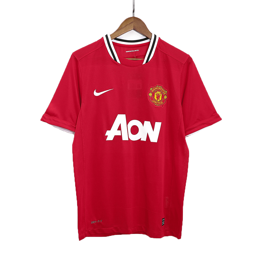 Tricouri Fotbal Vintage Manchester United Acasă 2011/12