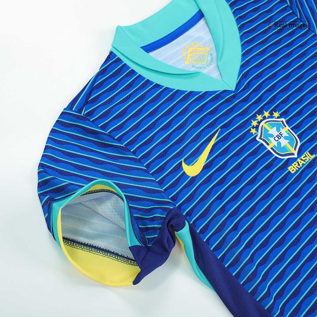 Set Tricouri Fotbal Brazilia Deplasare 2024 Pentru Copii