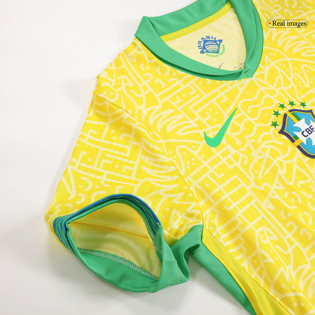 Tricouri Fotbal Brazilia Acasă 2024 Authentic