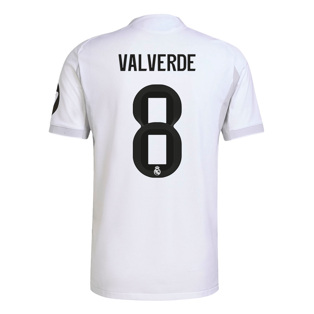 Tricouri Fotbal Real Madrid VALVERDE #8 Acasă 2025/26 Authentic