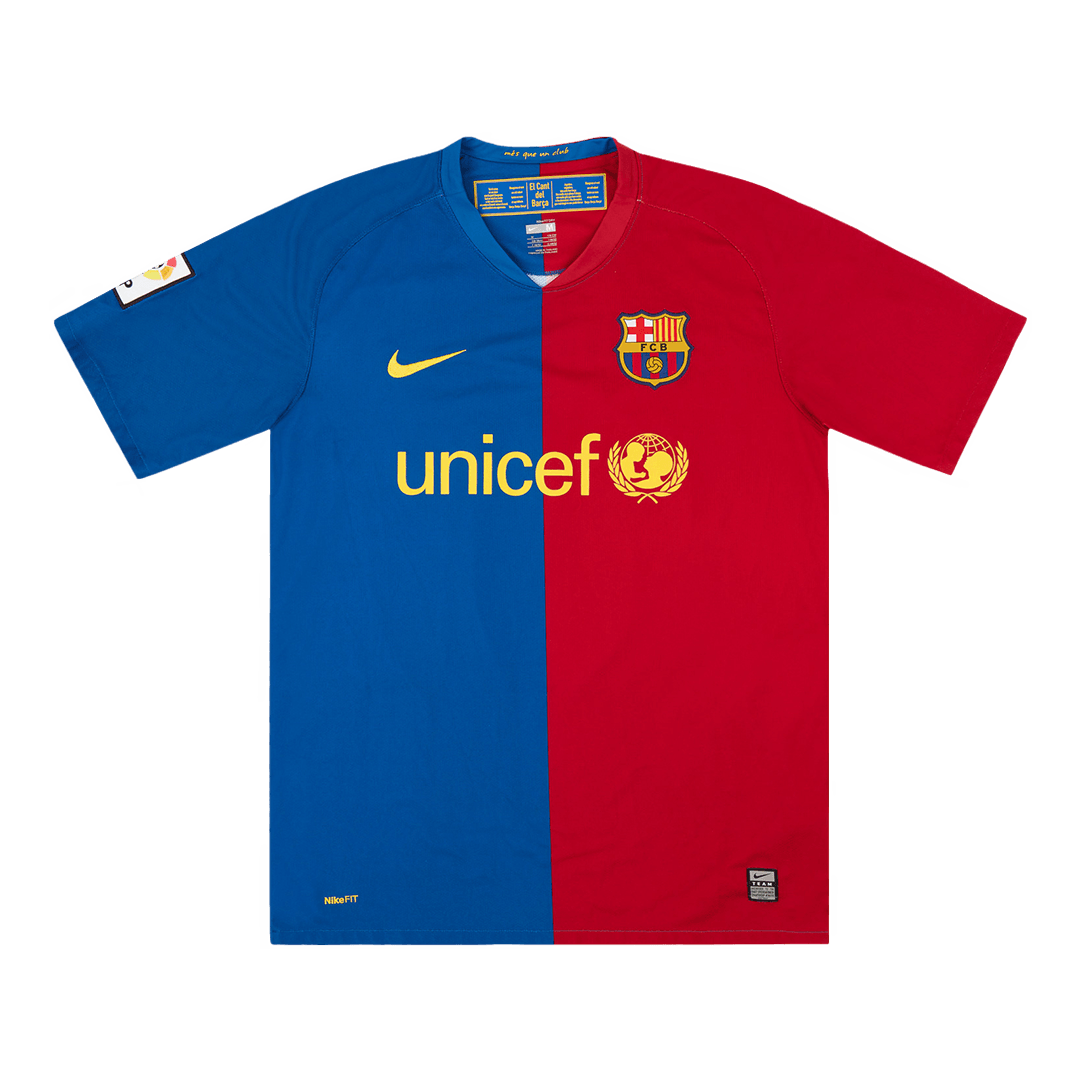Tricouri Fotbal Vintage Barcelona Acasă 2008/09