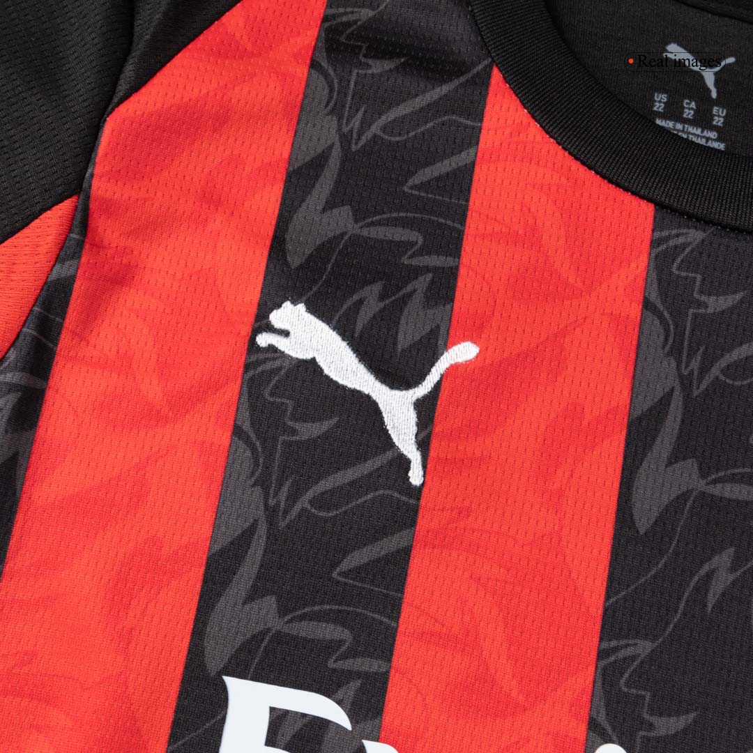 Set Tricouri Fotbal AC Milan Acasă 2025/26 Pentru Copii