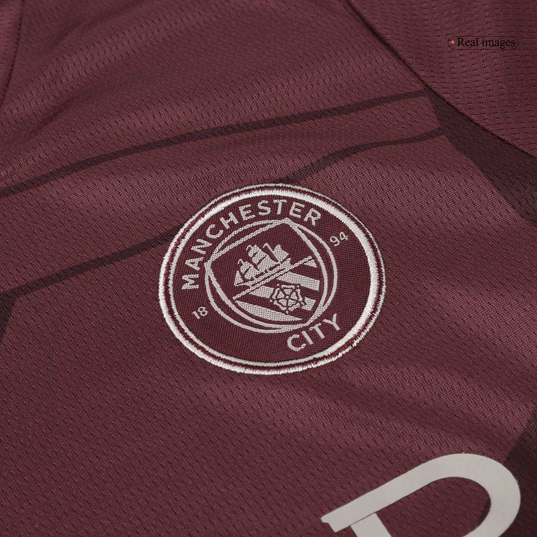 Set Tricouri Fotbal Manchester City Treilea 2024/25 Pentru Copii.