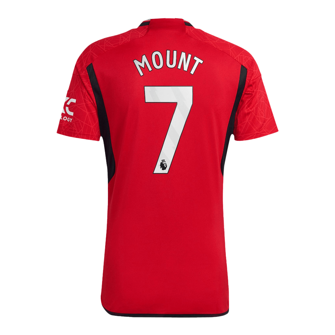 Tricouri Fotbal Manchester United MOUNT #7 Acasă 2023/24 (mărime mare)