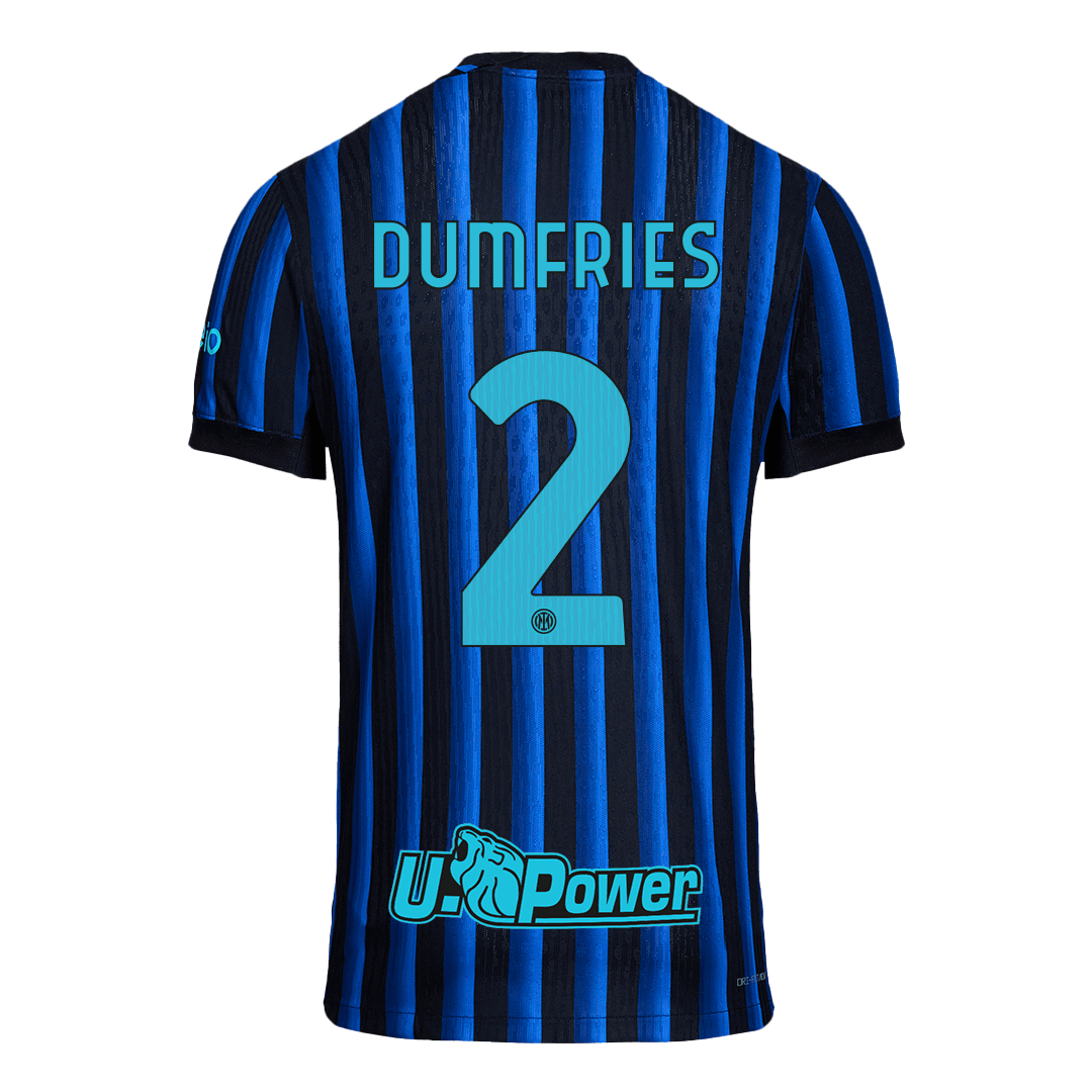 Tricouri Fotbal Inter Milano DUMFRIES #2 Acasă 2025/26 Authentic