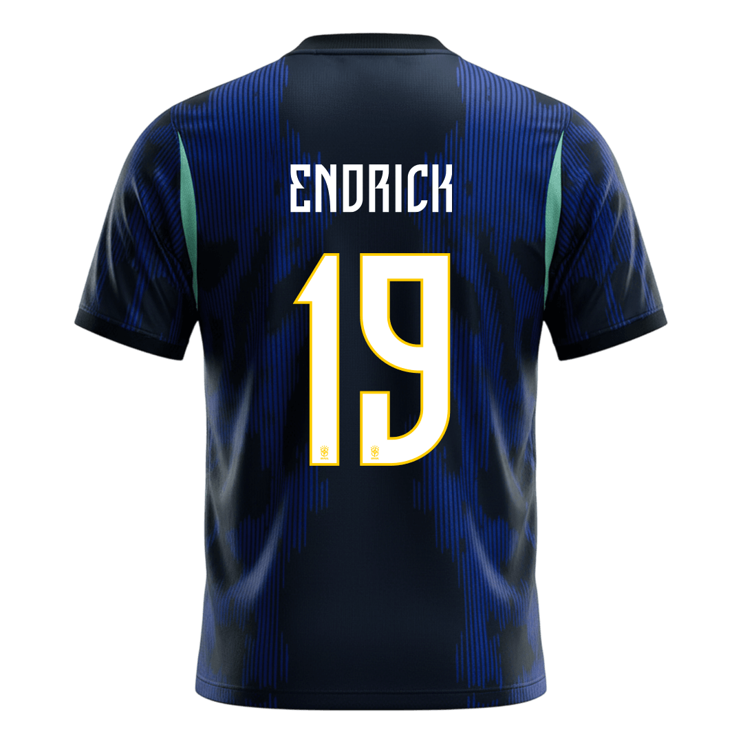Tricouri Fotbal Brazilia ENDRICK #19 Deplasare Cupa Mondială 2026