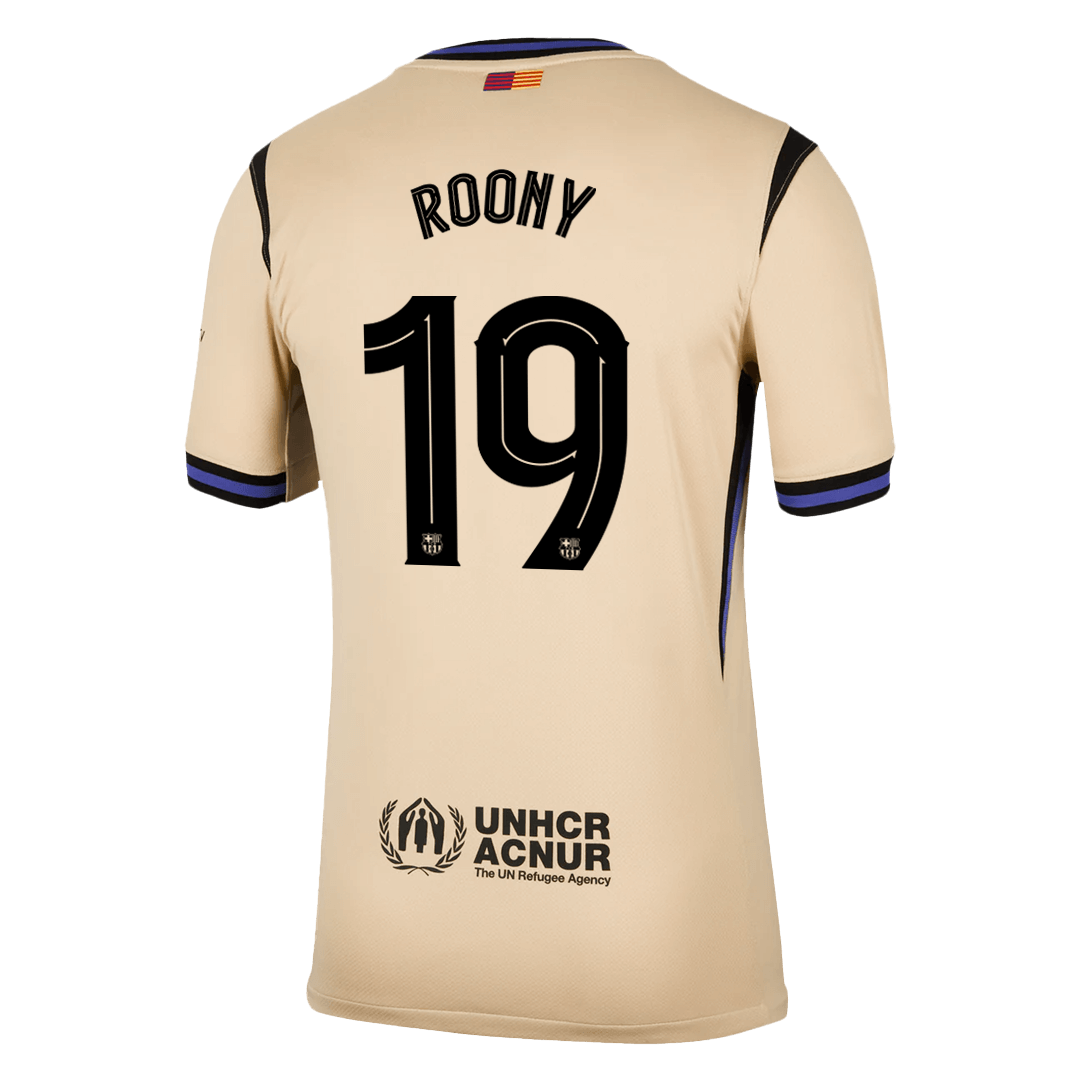 Tricouri Fotbal Barcelona ROONY #19 Deplasare 2025/26 - UCL