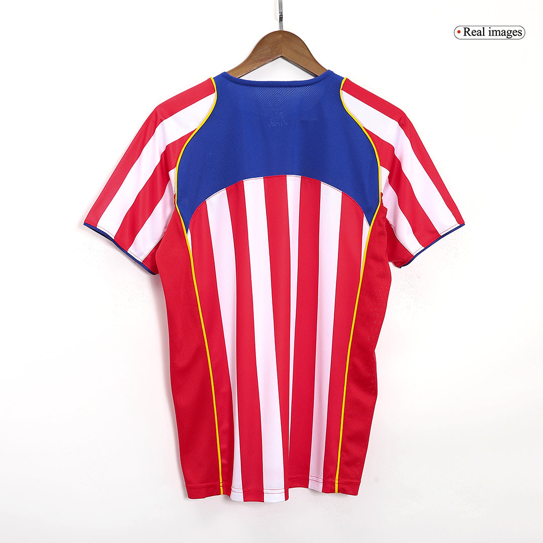 Tricouri Fotbal Vintage Atletico Madrid Acasă 2004/05