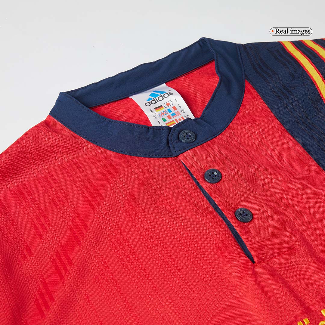 Tricouri Fotbal Vintage Spania Acasă 1996
